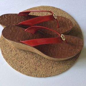 Torry Burch Platform Thong Sandals